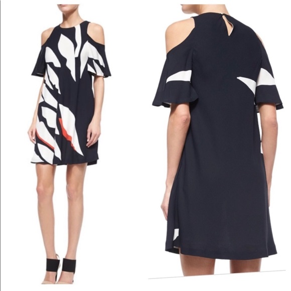 Elle Sasson Ally Leaf Cold Shoulder Dress - Picture 6 of 9